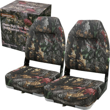 Load image into Gallery viewer, Seamander  Camouflage Heigh Back Fold Down Boat Seats (2 Seats)