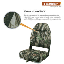 Load image into Gallery viewer, Seamander  Camouflage Heigh Back Fold Down Boat Seats (2 Seats)