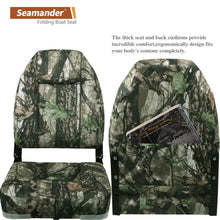Load image into Gallery viewer, Seamander  Camouflage Heigh Back Fold Down Boat Seats (2 Seats)