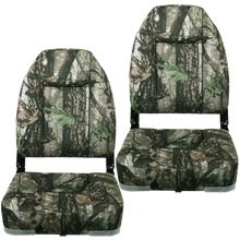 Load image into Gallery viewer, Seamander  Camouflage Heigh Back Fold Down Boat Seats (2 Seats)