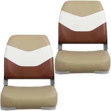Load image into Gallery viewer, Seamander A Pair of New Low Back Folding Boat Seats (2 seats)