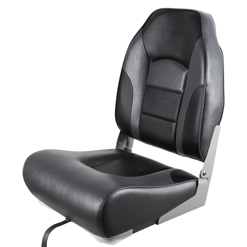 Seamander Premium High back Folding Boat Seat, Charcoal/Black, 2 seats –  Seamander Outdoor