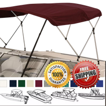 Load image into Gallery viewer, Seamander 4 Bow Bimini Tops,8 Sizes,9 Colors
