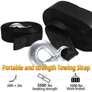 Seamander Winch Strap,2in*20ft 5016Lbs