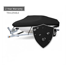 Load image into Gallery viewer, Seamander Trailerable Runabout Boat Cover Fit V-Hull Tri-Hull Fishing Ski Pro-Style Bass Boats, Full Size
