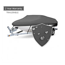 Load image into Gallery viewer, Seamander Trailerable Runabout Boat Cover Fit V-Hull Tri-Hull Fishing Ski Pro-Style Bass Boats, Full Size

