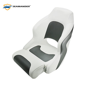 Seamander Captain Bucket Seat,Sport Flip Up Seat, White