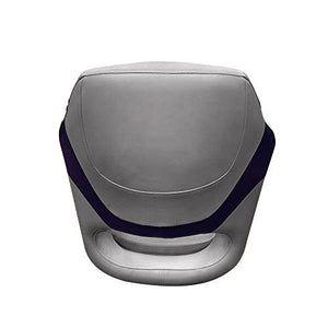 Seamander Captain Bucket Seat,Sport Flip Up Seat, Light Gray/Blue/Charcoal, Light grey/Burgundy/Charcoal