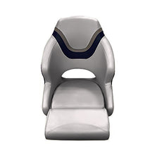 Load image into Gallery viewer, Seamander Captain Bucket Seat,Sport Flip Up Seat, Light Gray/Blue/Charcoal, Light grey/Burgundy/Charcoal
